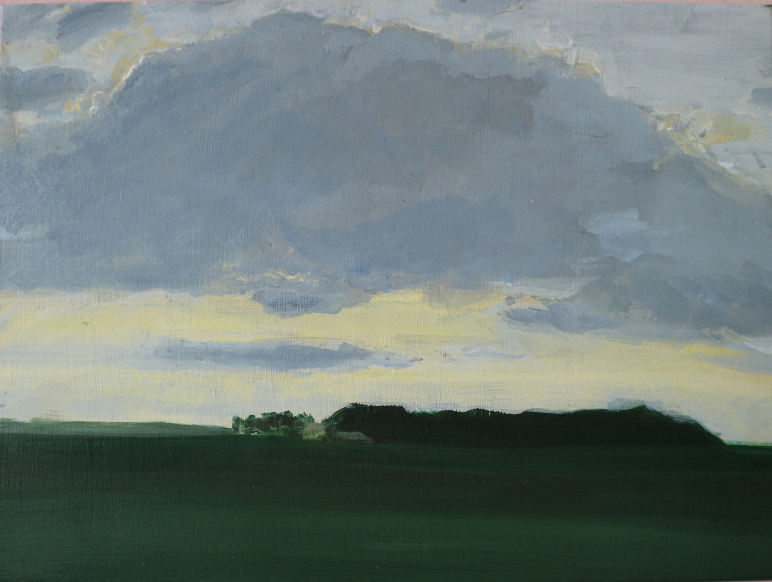 Boijl landschap, 29,7 X 39,7 cm, acryl op paneel, 2018